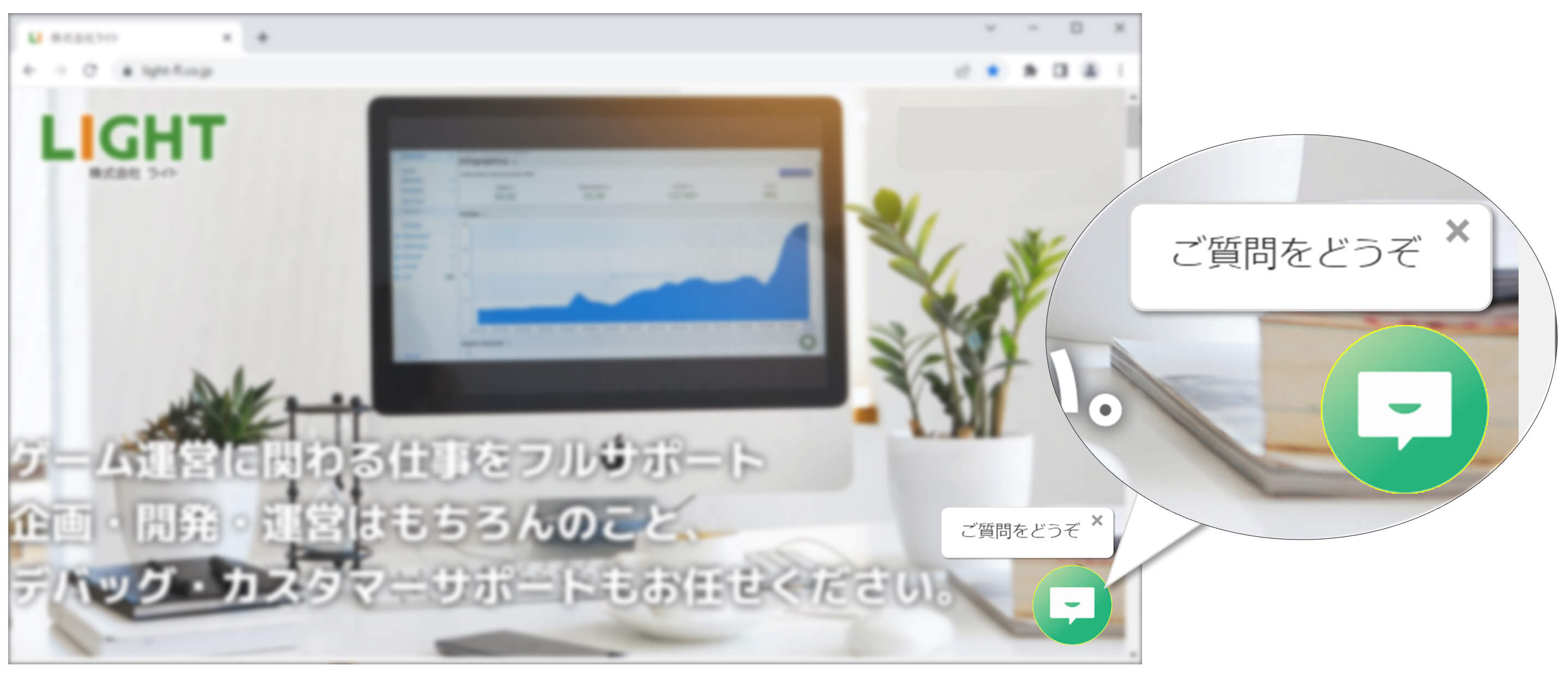 POPアップ誘導